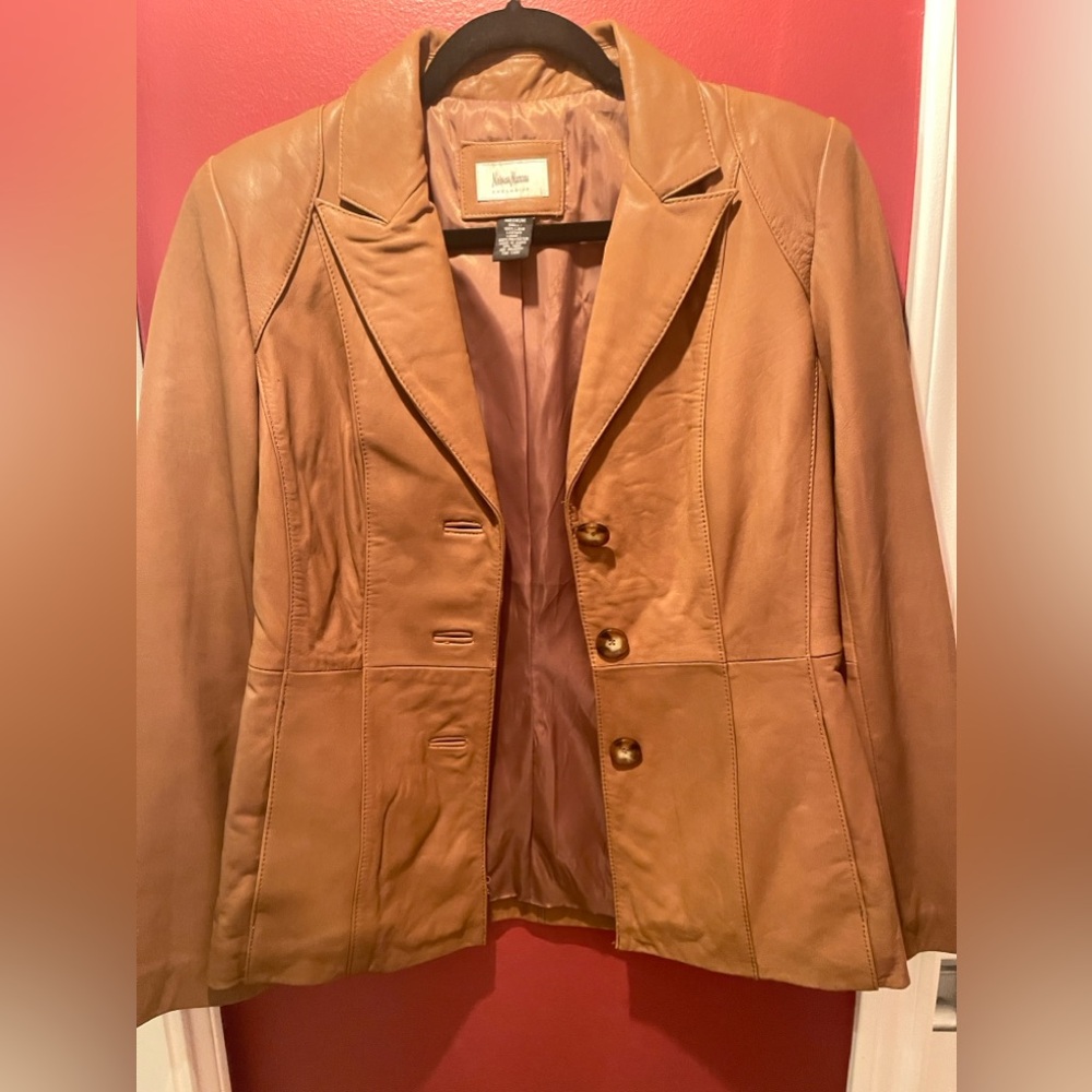 Neiman Marcus Exclusive Lambskin Jacket Womens MEDIUM